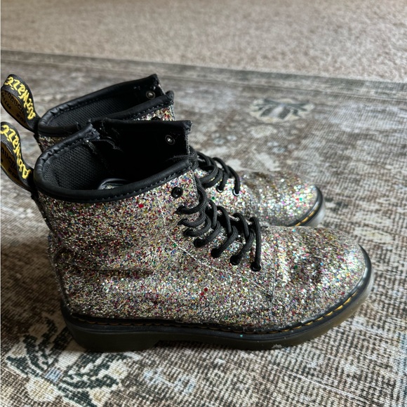 Dr.Marten's Junior 1460 Chunky Glitter Boots Kids Size 4 - Picture 5 of 13